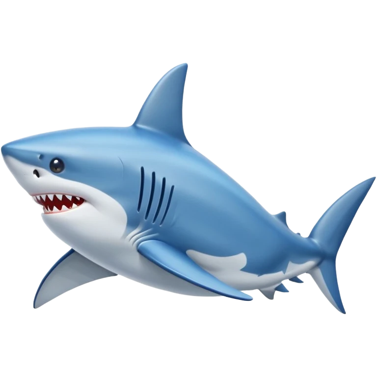 Put blue Nike shoes on the fins of the shark emoji