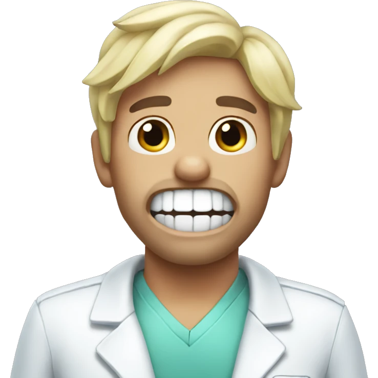I hate the dentist emoji