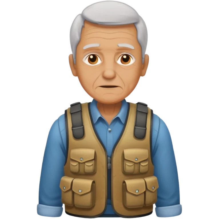old wearing bullet proof emoji