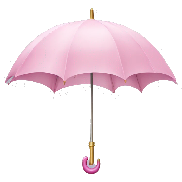 Light pink umbrella unicorn  emoji