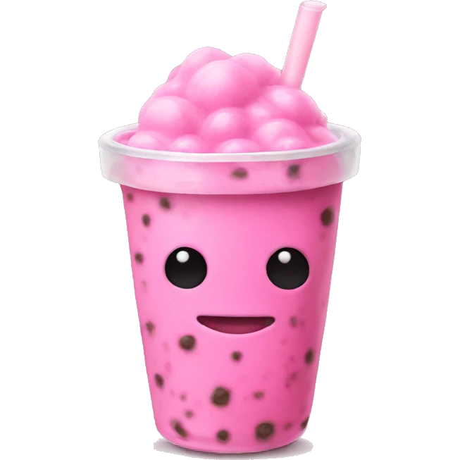 pink boba emoji