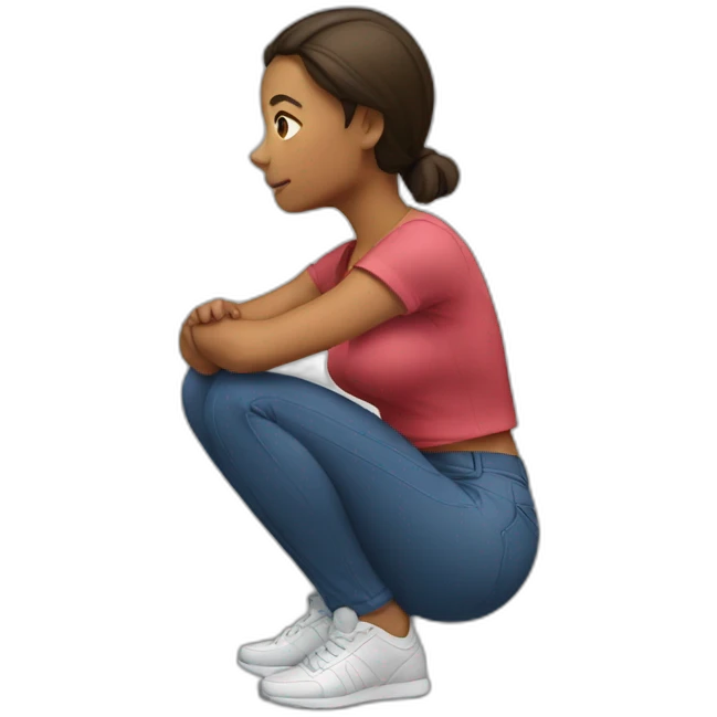 woman squat emoji