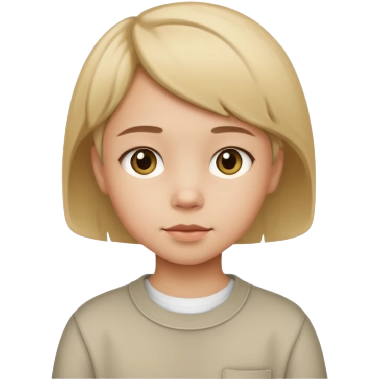 Une petite fille qui a un style de garçon manqué  emoji