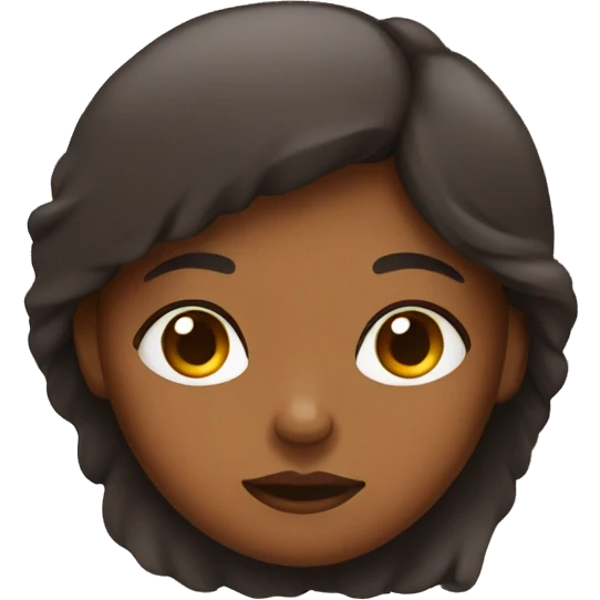 Sleepy brown girl emoji