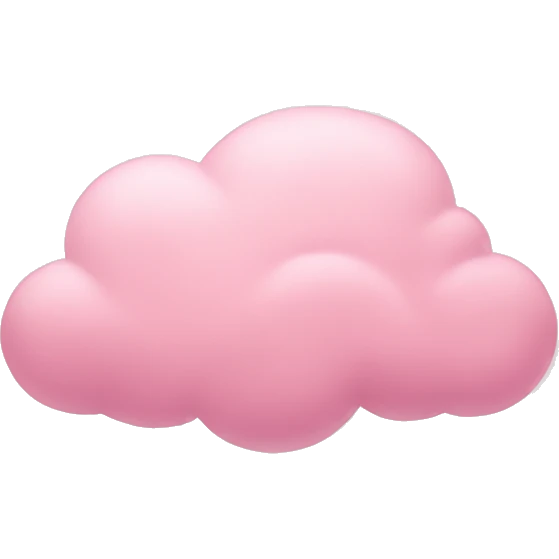 pastel pink cloud emoji
