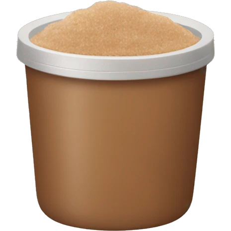light brown body scrub pot emoji