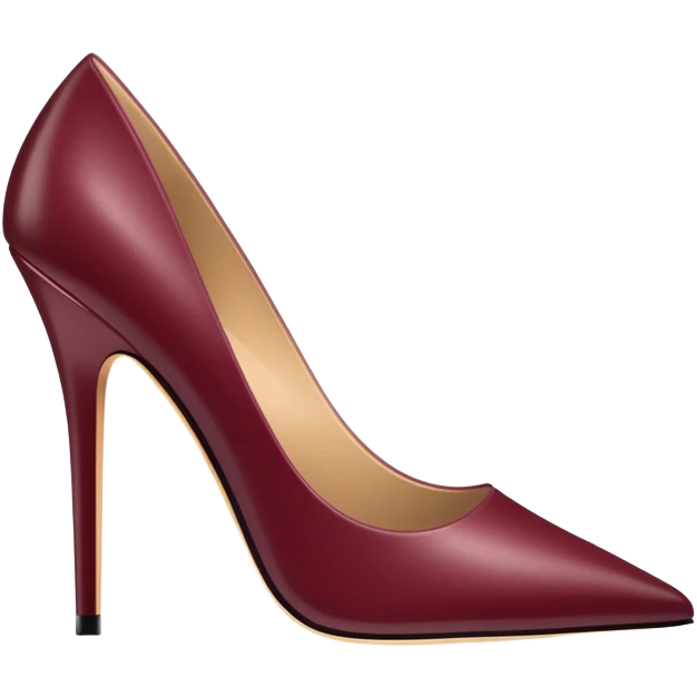 burgundy stiletto heel emoji