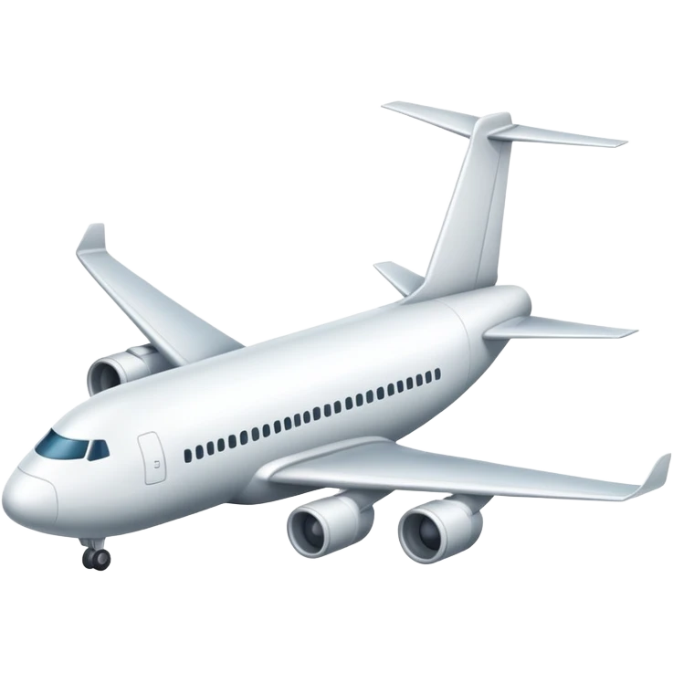 airplane, representing air transport in logistics or supply chain emoji