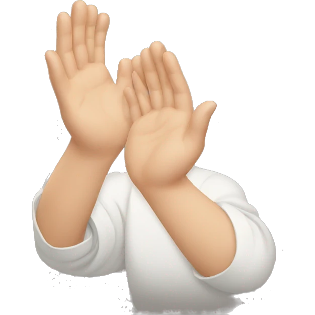 Down syndrome clapping hands emoji