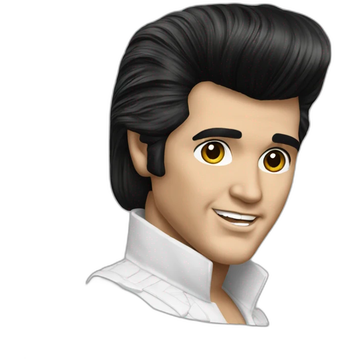 Elvis presley hyper realistic emoji