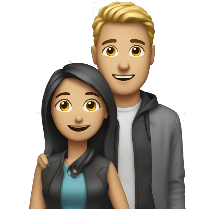 men friend with wome emoji