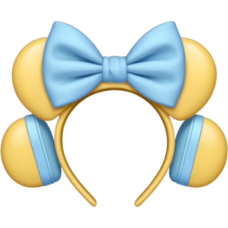 🎧 with pastel blue bows right before the part that covers your ears emoji
