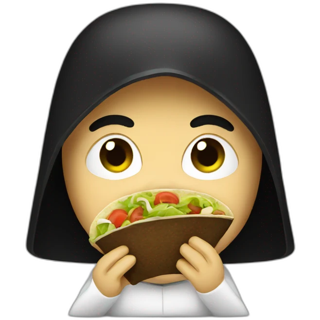 Darkvador eating tacos emoji