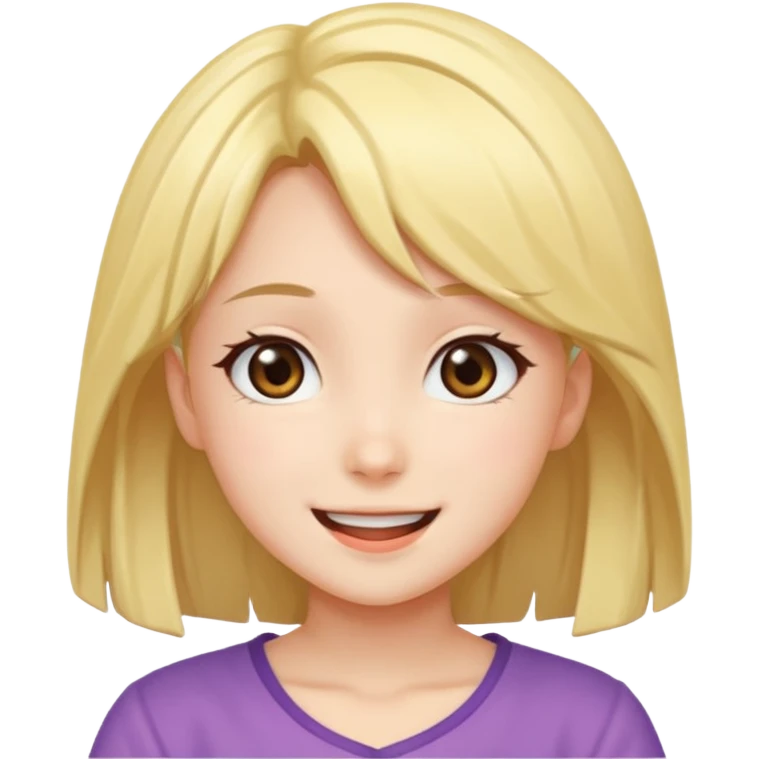 Animae girl happy emoji