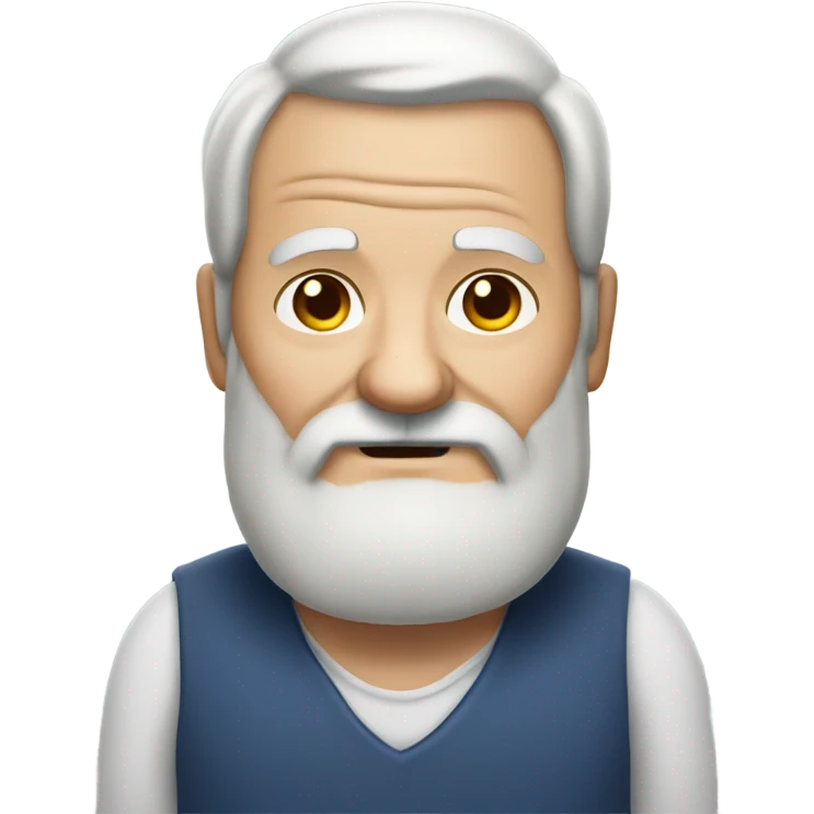 Fat bearded old man  emoji