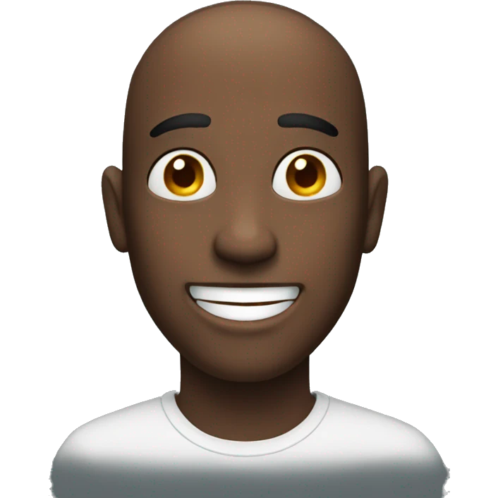 Someone awkward but smiling emoji