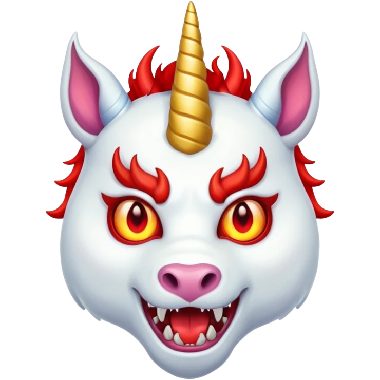 Unicorn devil emoji