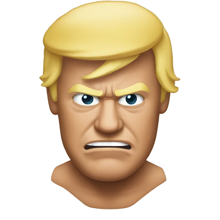 Donald Trump as wrestler emoji