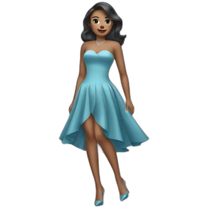shark in dress and heels  emoji