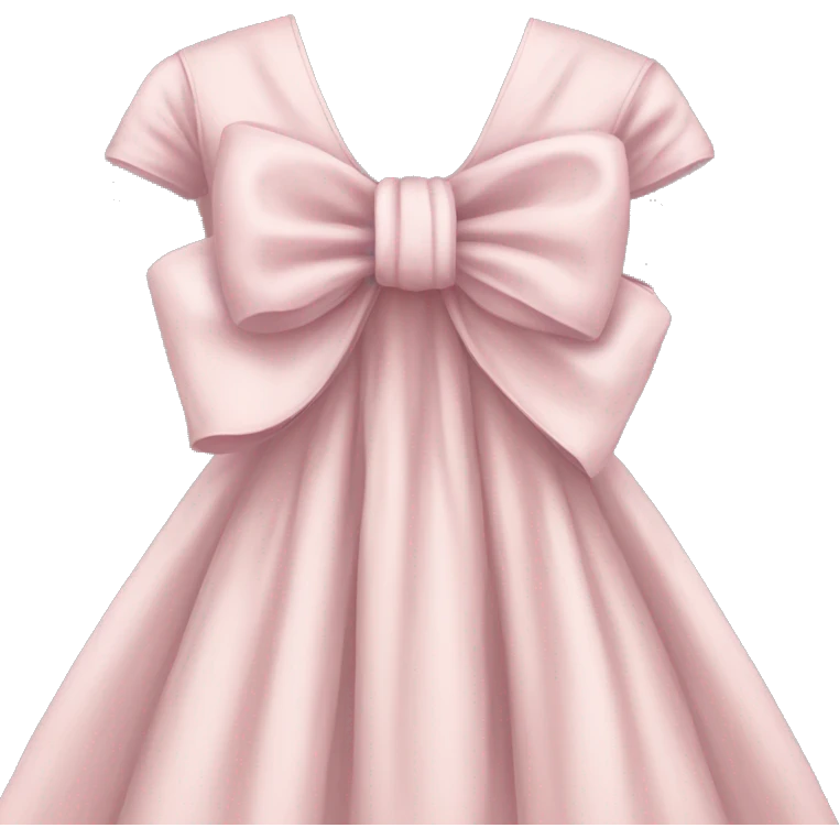 pale pink Vintage bow dress emoji