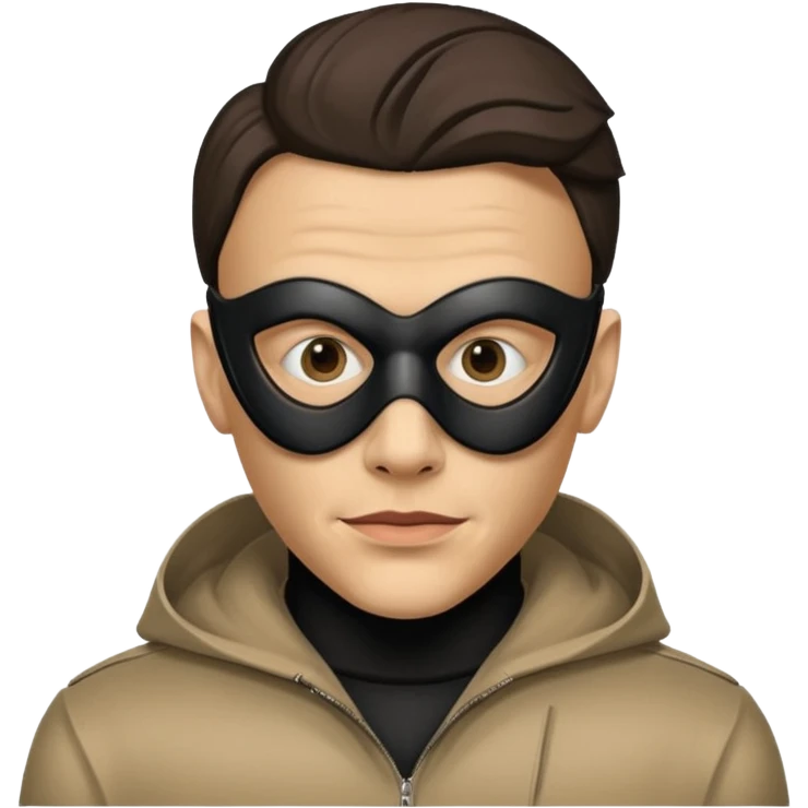 Homem mascarado com a máscara da fsociety do filme Mr Robot. emoji