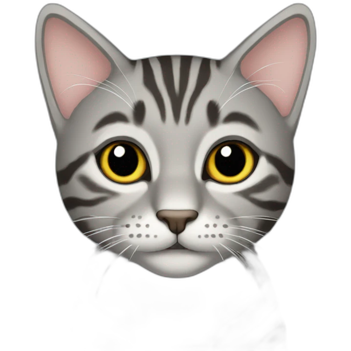 Gray tabby emoji