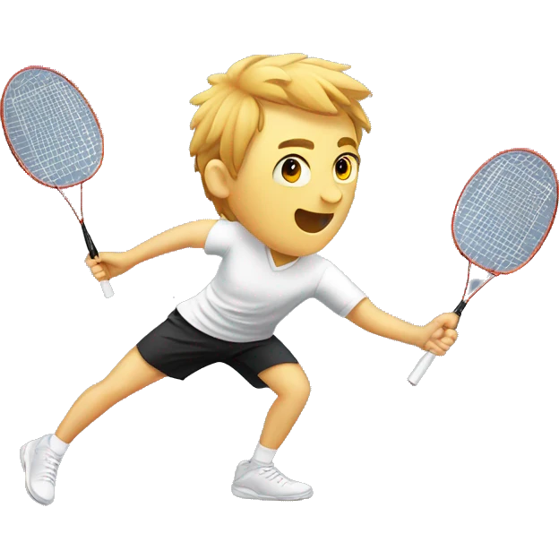 badminton kartun emoji