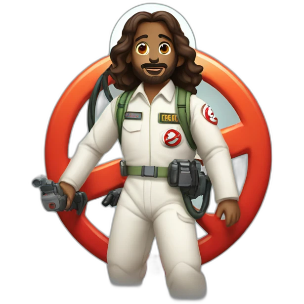 jesus as ghostbuster emoji