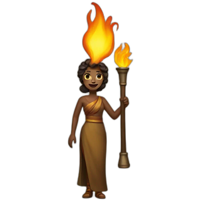 Torch lady emoji