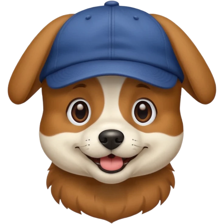 Dog with a cap emoji