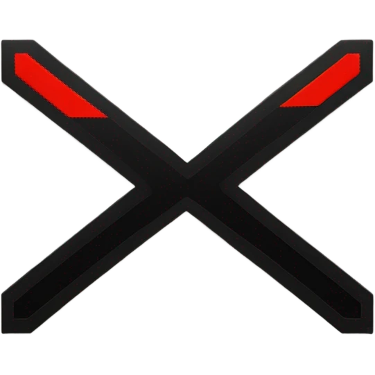 a black and red rectangle with a medium-sized yellow circle in the middle emoji
