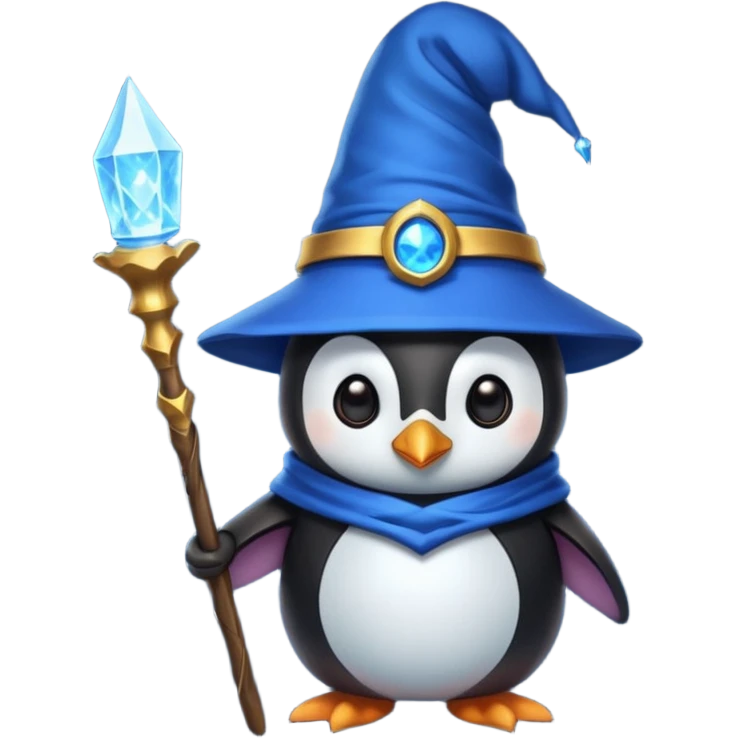 Penguin Wizard emoji
