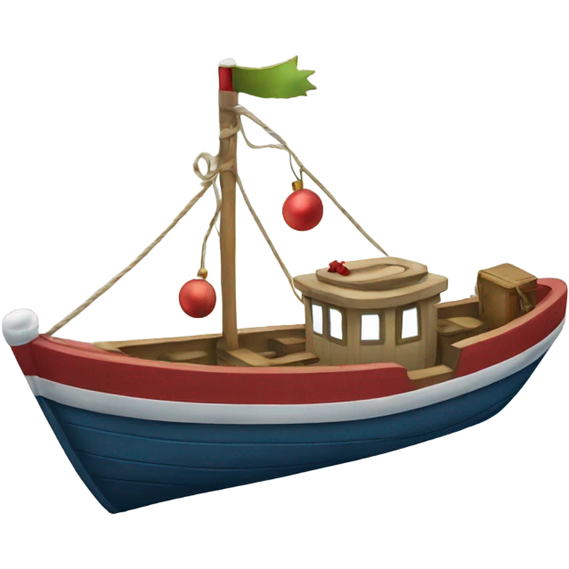 christmas boat emoji