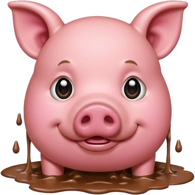 pig eating emoji