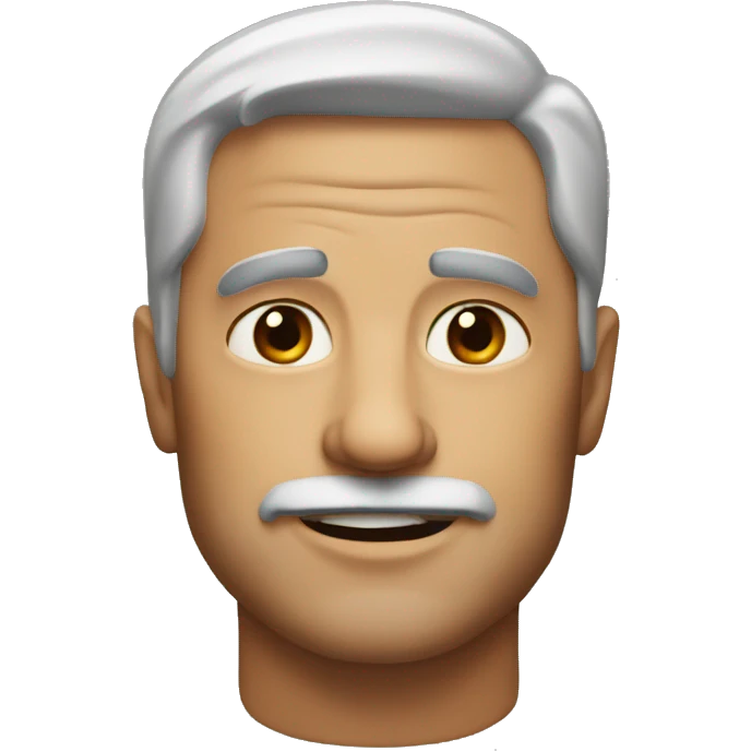 a middle aged man from the shoulders up emoji