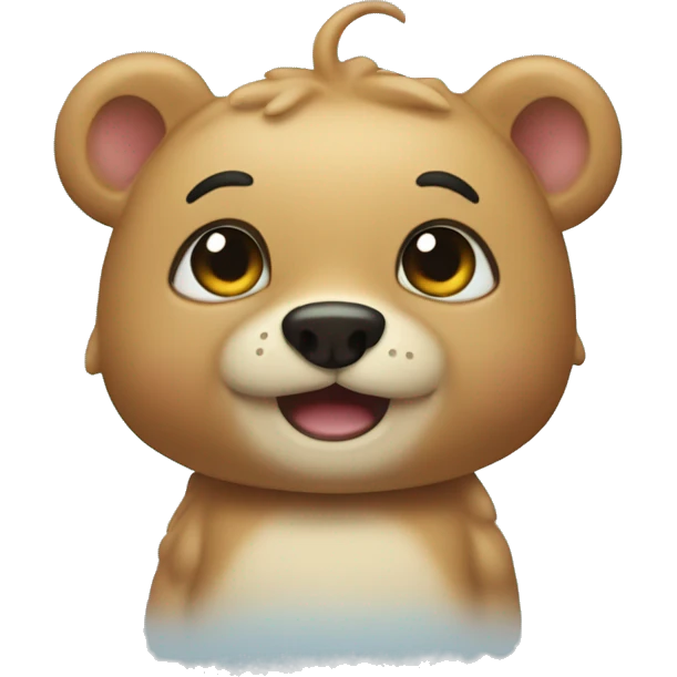 Osito cariñosito en sirena emoji