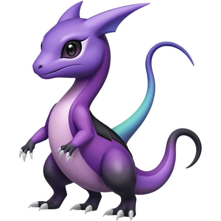 Violet-purple-black-white-gradients Meloetta-Larvitar-Axew-Salandit-Pokémon-Fakémon-creature emoji