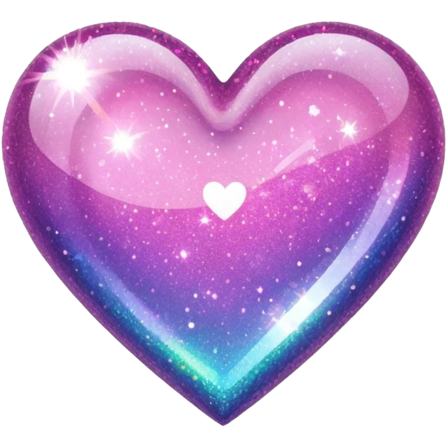 glitter heart  emoji