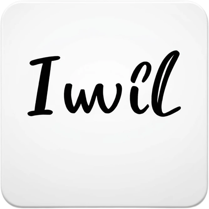 The word “I will” emoji