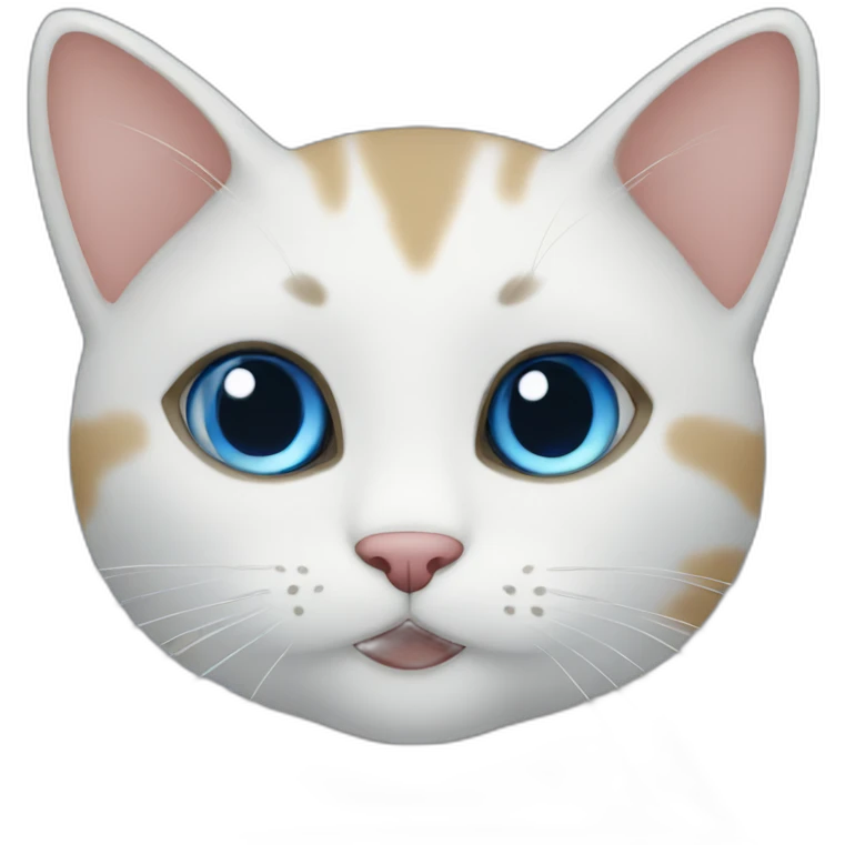 Blue little cat emoji