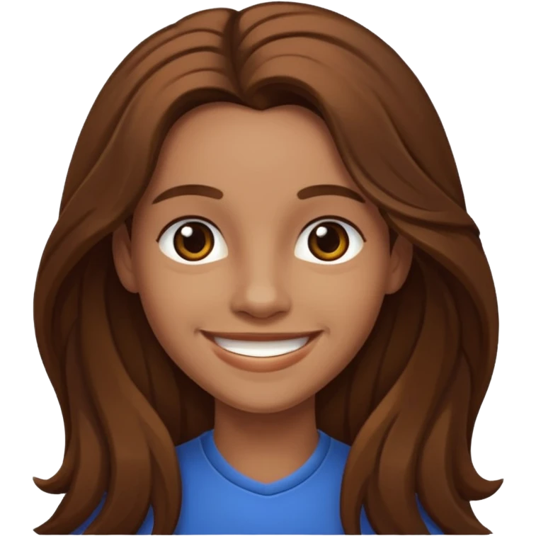 Fab Morvan with long brown hair emoji