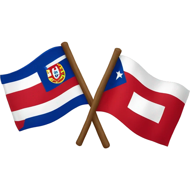 Portugal and Puerto Rico flags as friends  emoji