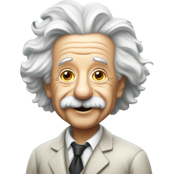 albert einstein happy philosopher emoji