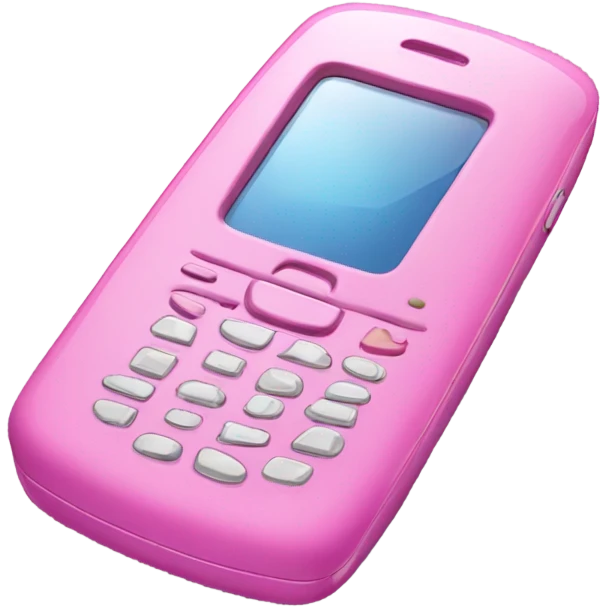 Pink phone  emoji