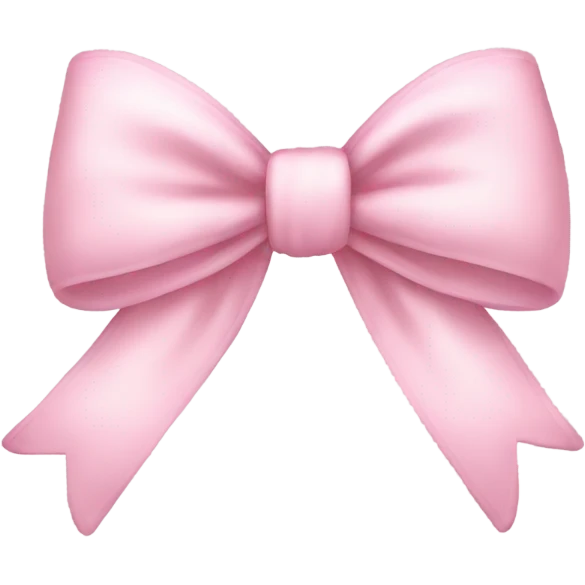 Light pink bow pajama emojis emoji