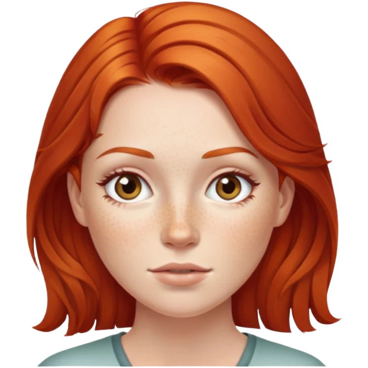 Red head woman emoji