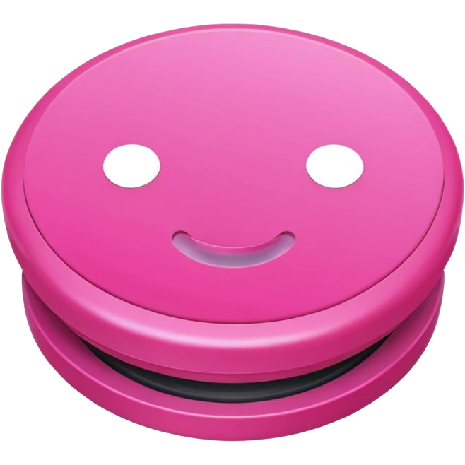 pink press button emoji