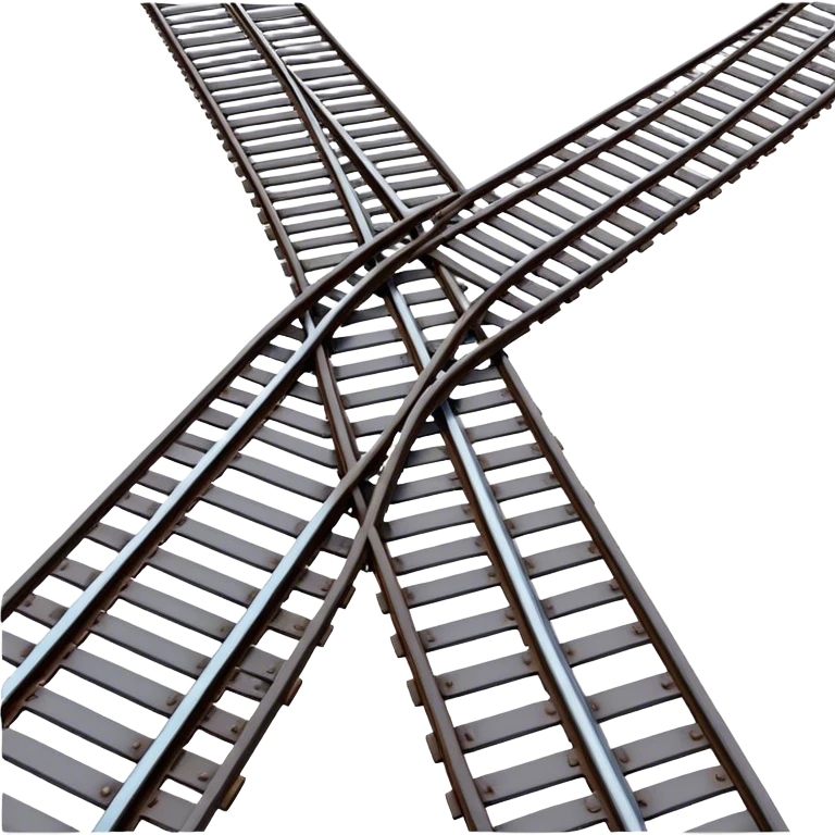 Train Tracks top view  emoji