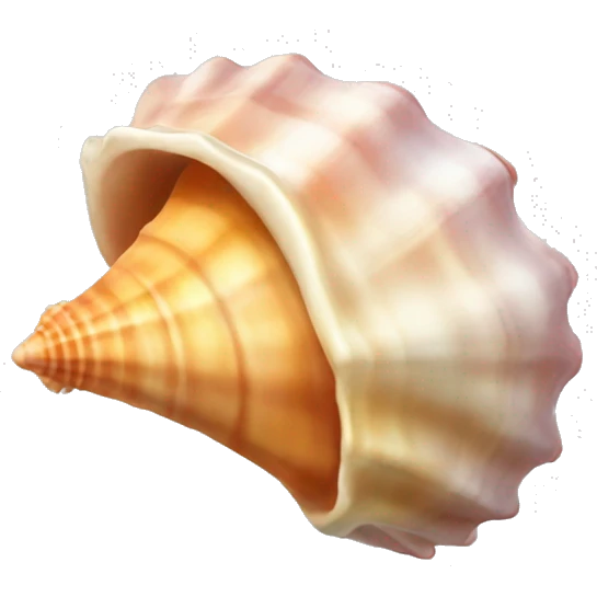 Conch seashell emoji