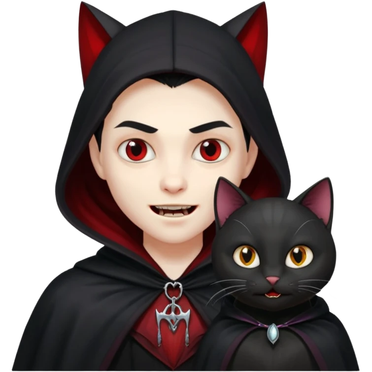vampire with animal emoji